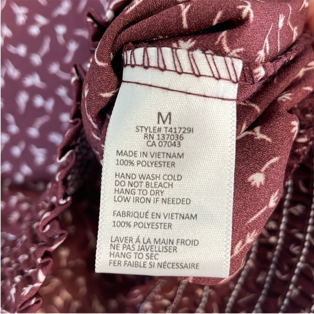 Paper Crane Boho Floral Blouse. Medium. NWT. - Picture 7 of 10